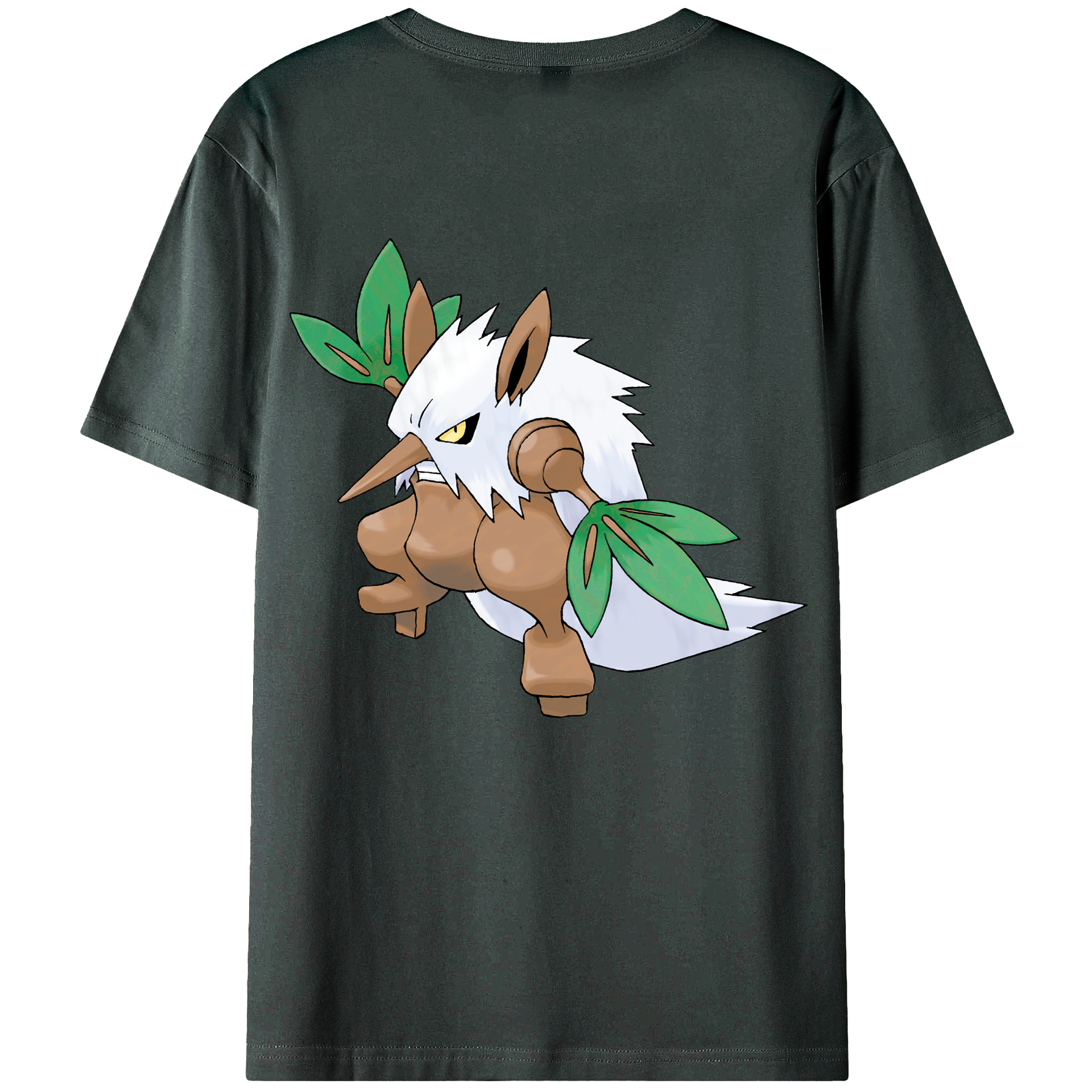 （画像用） ポケットモンスター Pokémon 綿100％ メンズ半袖Tシャツ（バックプリント） 通気性